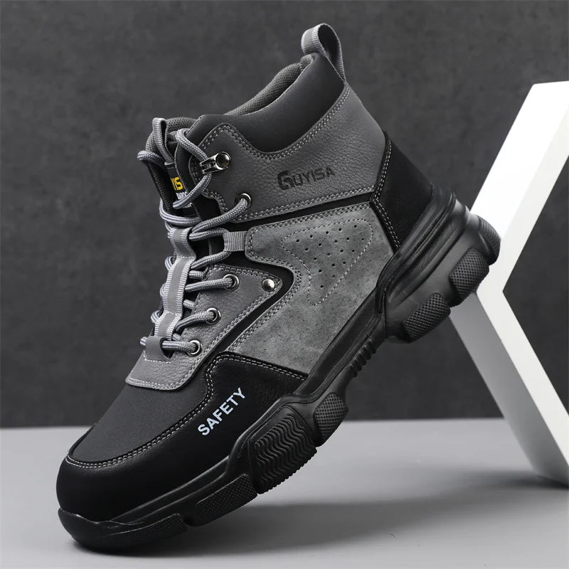 security boots for men work safety sneakers high quality Work shoes with steel toe anti slip anti puncture indestructible shoes