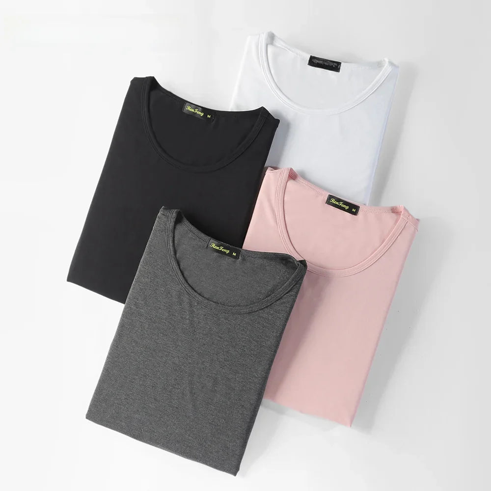 2 Piece Lots 95% Bamboo Fiber T Shirt Men Short Sleeve Tee Solid Color Summer Tops Plain Tshirt Crew Neck White Gym Clothing New