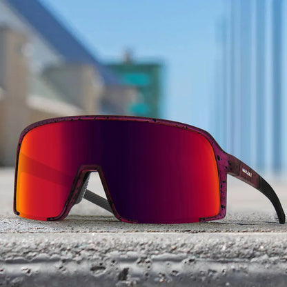 Polarized Sunglasses for Men Women, Windproof Outdoor Sports Cycling Running UV400 Protection Male Sun Glasses 8133