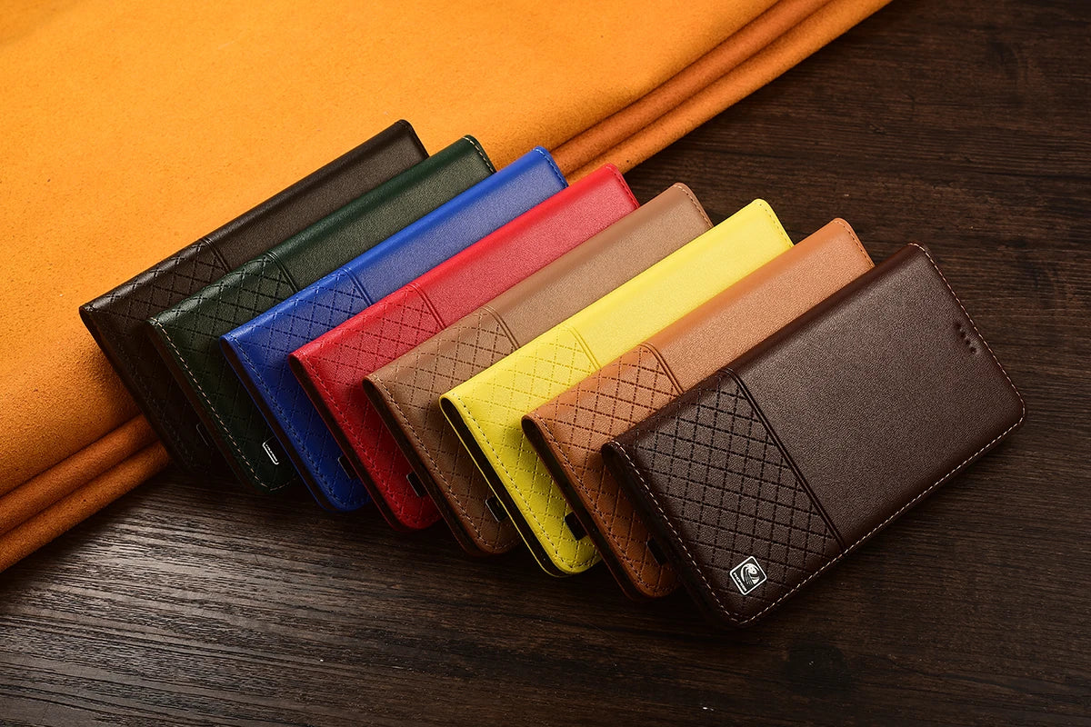 Genuine Leather Case Book For Apple iPhone 17 AIR 16 E 15 14 13 Plus Pro Max Mini Pro Max Plus Flip Wallet Phone Cover