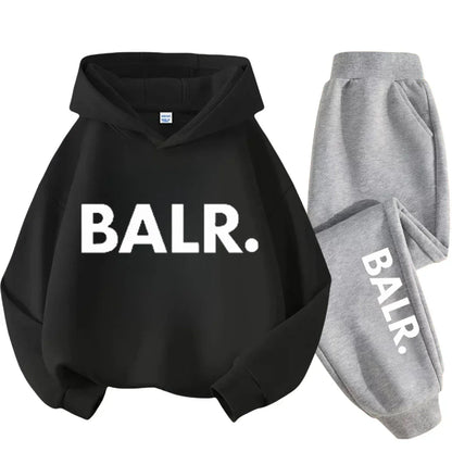 Children Hoodie Set Autumn Winter New York USA Letter Graphic Sweatshirt Pant Suit Baby Boy Girl Kid Sport Two Pieces Tracksuit