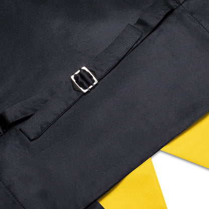 New Light Yellow Men Vest Wedding Solid Waistcoat Neck Tie Hanky Cufflinks Set for Male Suit Business Party Designer Gifts