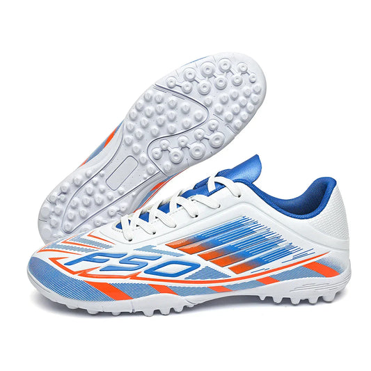 Men Women Kids TF Turf Soccer Cleats Training Wear Non-Slip Wear-Resistant PU Fabric Rubber Sole