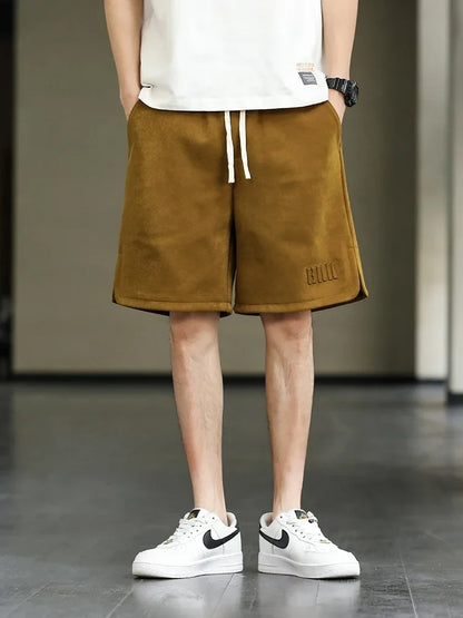 2024 New Summer Men's Shorts Drawstring Baggy Sweatshorts Male Wide Short Pants Sweatpants Streetwear Plus Size 8XL