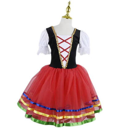 Adult Romantic Tutu Ballet Dress For Girls Kids Women Ballerina Dress Performance Ballet Dance Dress Contemporary Dance Costumes