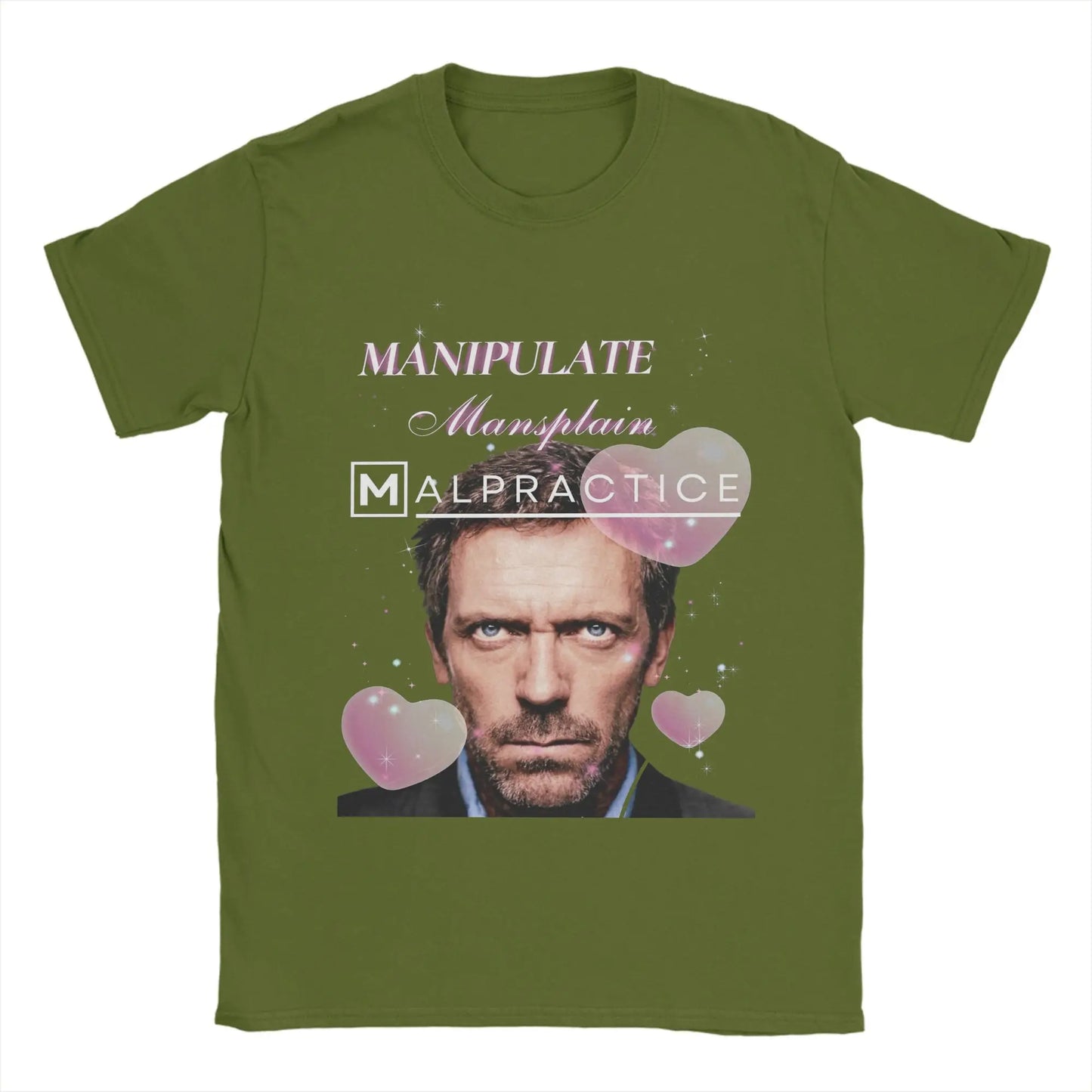 Manipulate Mansplain Malpractice House MD Dr Gregory House T-Shirt Summer  Fashion T Shirts Men's Clothing Short Sleeves Tops