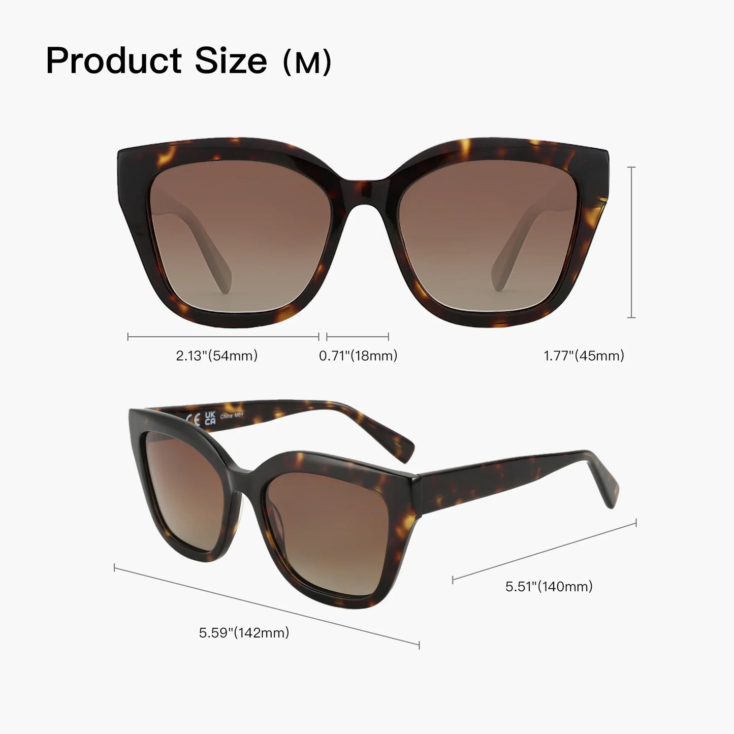 2026 Fashion Butterfly Polarized Sunglasses Women Uv400 Protection Shade High-quality Acetate Ladies Sun Glasses ZS6213