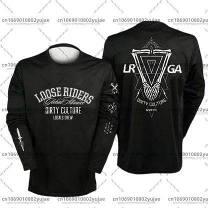2025 newcomer motorcycle riding jerseys Loose rider shirt DH off-road motorcycle breathable sports T-shirt