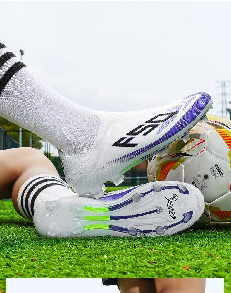 New Men Football Boots High-quality Soccer Shoes Sneakers Match Indoor Non-Slip Grass Cleats Mid-top Light Hot-selling Outdoor