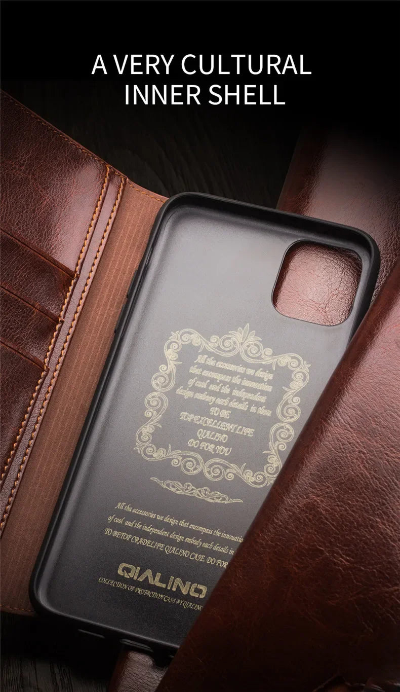 Luxury Thin Case for iPhone15 14 13 12 11 Pro Max Mini Genuine Leather Fashion Cover for XR XS Max 7 8 14 Plus Card Slot