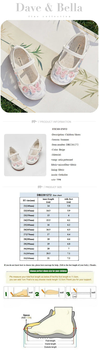 Girls Mesh Sandals Summer Children Cool Shoes Fashion Sweet Casual Party Breathable Satin Patterned Sandals DB2261272