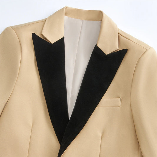 2025 Hotest Boys Formal Suit Set with Velvet Collar - One Button Blazer Vest Pants Bowtie - 3-14 Years Kids Graduation Tuxedo