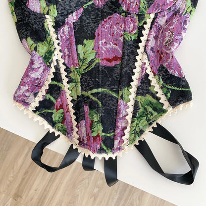 American Retro Print Evening Camisole Female Strap Lace Spliced Slim Top 2025 Streetwear Floral Vintage Beach Tank Top