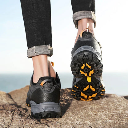 Breathable Cushioning Nonslip Sneakers Men's Hiking Shoes Running Trekking Sneakers Outdoor Mountain Sports Shoes for Men