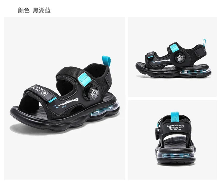 Summer New Air Cushion Sandals Children's Sports and Leisure Shoes Teenagers and Children Outdoor Water Beach Quick Drying Shoes