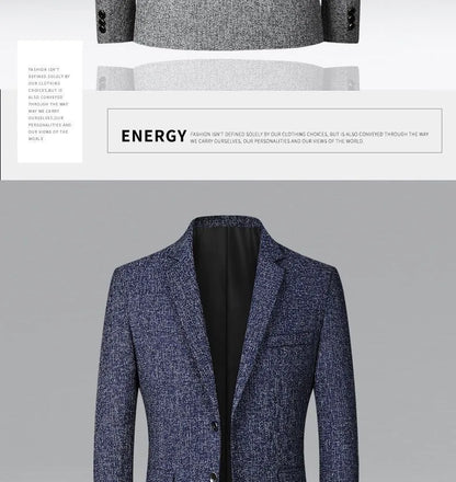 New Summer and Autumn Linen Thin Breathable and Sun-Protective Suit Jacket with Inner Lining, Slimming Middle-Aged Men's Suit