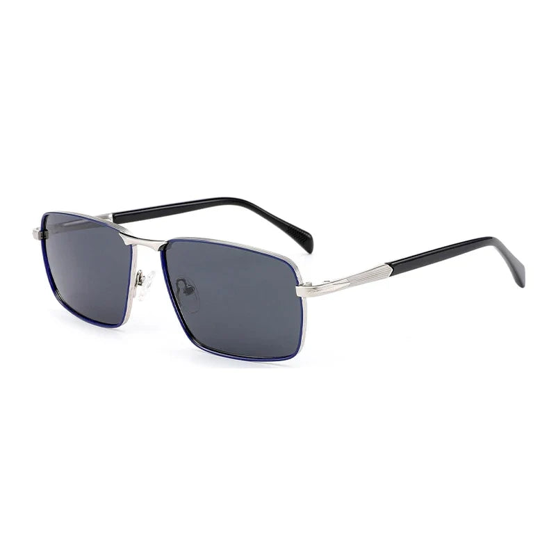 Fashion Myopia Polarized Prescription Sunglasses Men Trendy Metal Uv400 Protection Pilot Corrective Sun Glasses