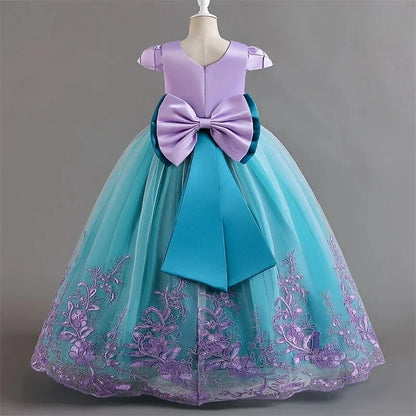 Photography Costume Girls Princess Birthday Party Little Mermaid Ball Gown Girl Ariel Puffy Dress Prom Festival Apparel Vestidos