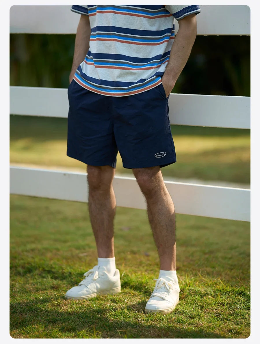 Quick Dry Nylon Shorts Loose Fit 130gsm Lightweight Summer Men's Essential Daily Wear Breathable Beach Shorts For Men