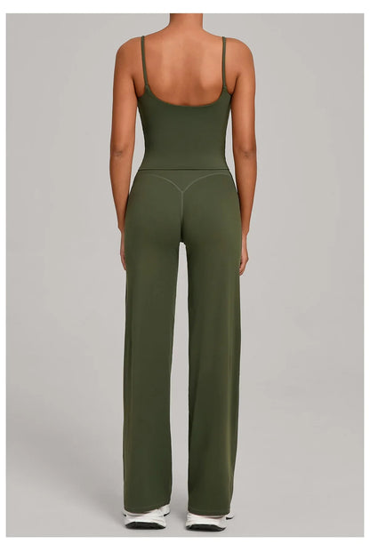 Gym Workout Clothes Women's Casual Wear Outdoor Sports Tight Yoga Suit Naked Feeling Fitness Suit High Waist Yoga Two-piece Set