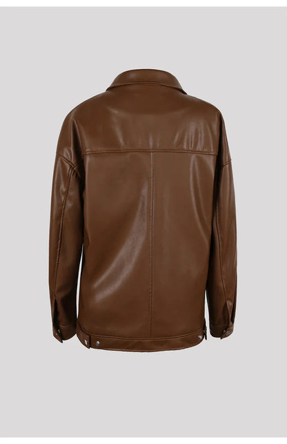 Spring Autumn Cool Luxury Short Black Soft Light Pu Leather Jacket Men Zipper Casual Mens Jackets and Coats Fashion