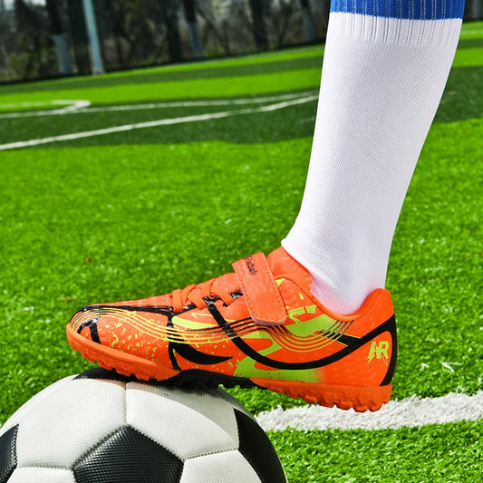 New Men Kids Professional Soccer Shoes Grass Boys Ultralight Football Boots Match Training Shoes Cleats Non-Slip Drop Shipping