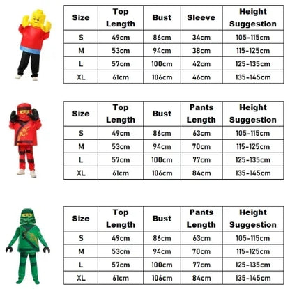 2026 New Kids Hidden Warrior Outfit Guy Boy Ninja Kai & Lloyd Costume Fancy Dress Up for Halloween Parties & Cosplay Gatherings