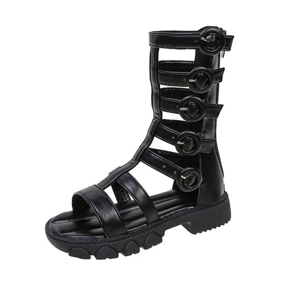 Girls' Shoes Princess Shoes 2026 Summer New Roman Shoes Children's Soft soled Student Performance Single Shoes Versatile Sandals