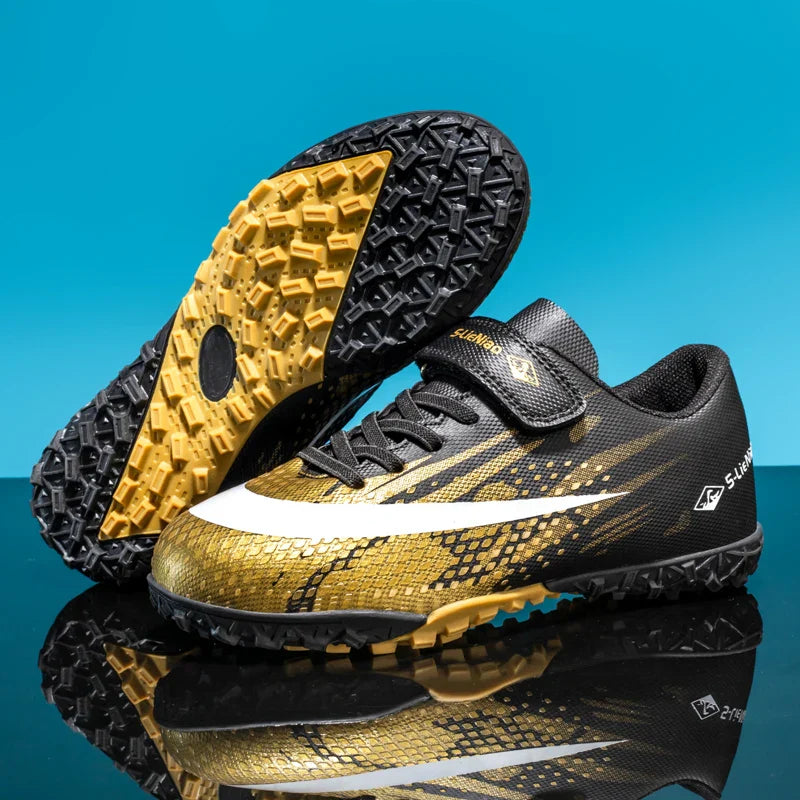 New Kids Professional Football Boots Training Shoes Soccer Shoes Turf Match Grass Ultralight Cleats Boys Non-Slip Drop Shipping