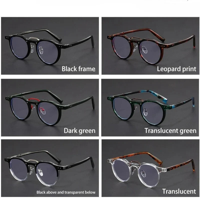 Personalized Retro Fashion New Design Men's Anti-blue Light Glasses Reading Glasses Can Be Customized Prescription 1028