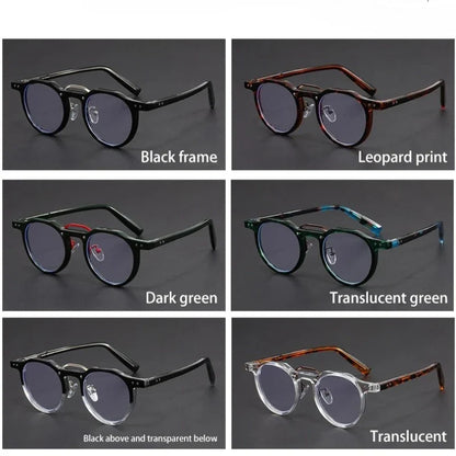 Personalized Retro Fashion New Design Men's Anti-blue Light Glasses Reading Glasses Can Be Customized Prescription 1028