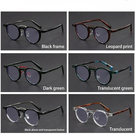 Personalized Retro Fashion New Design Men's Anti-blue Light Glasses Reading Glasses Can Be Customized Prescription 1028