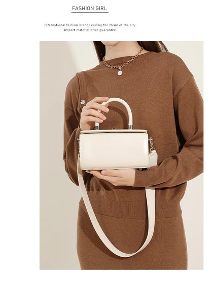 Genuine leather woman bag shoulder bag Handbags ladies crossbody bags luxury designer minimalism bag mini bag white