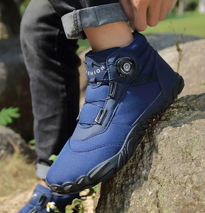 New Winter Booties Men Snow BareFoot Casual Shoes Outdoor Waterproof Work Shoes Warm Fur Men Ankle Shoes Snow Boots Plus Size 49