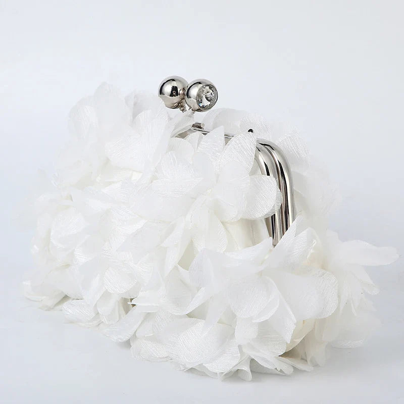Flower Dinner Purse Designer Floral Chain Crossbody Bride Handbag Clutches Woman Petal Evening Party Clutch Wedding Dress Bag