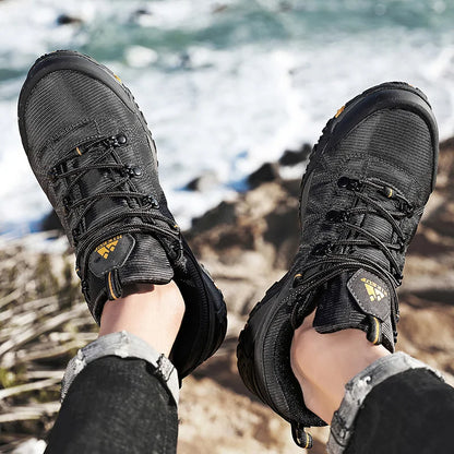 Non-slip Men Hiking Shoes Breathable Outdoor Wear Resistant Splashproof Climbing Men Sneaker Tourism Mountain Shoes