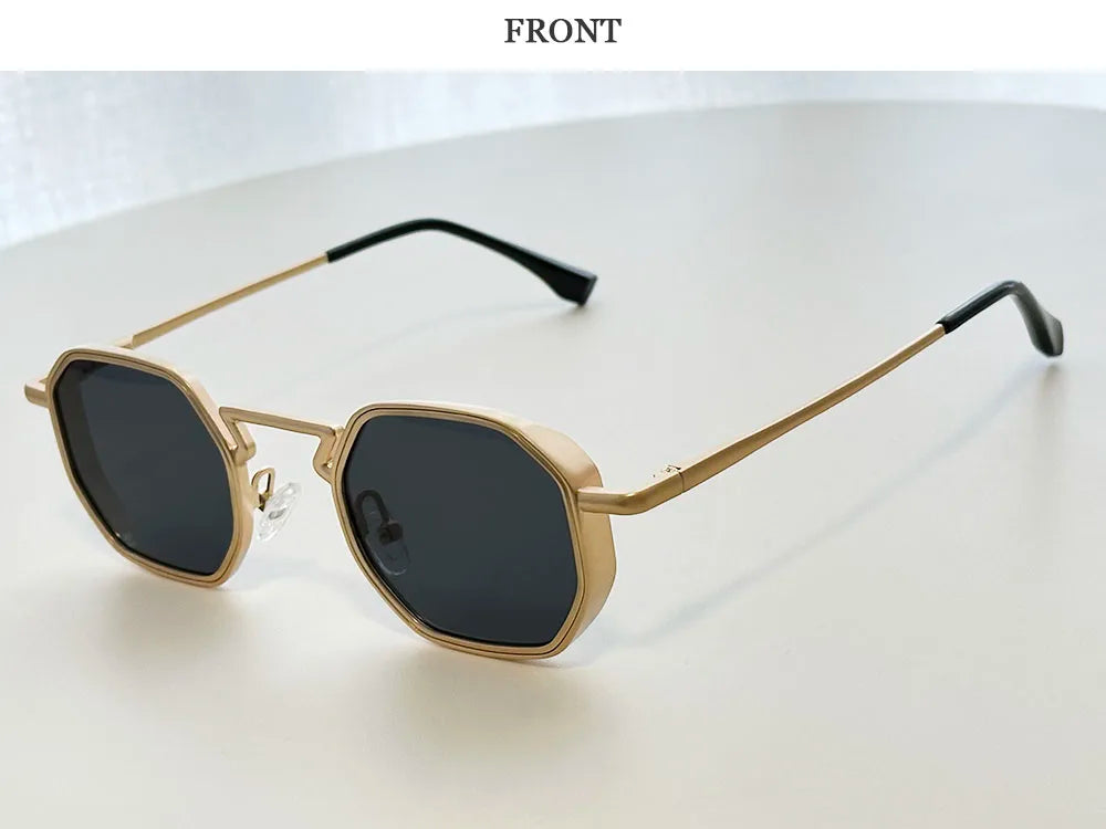 Steampunk Sunglass Men 2025 Square Sunglasses Women Trendy And Fashionable Vintage Fashion Glasses Gafas De Sol Hombre Zonnebril