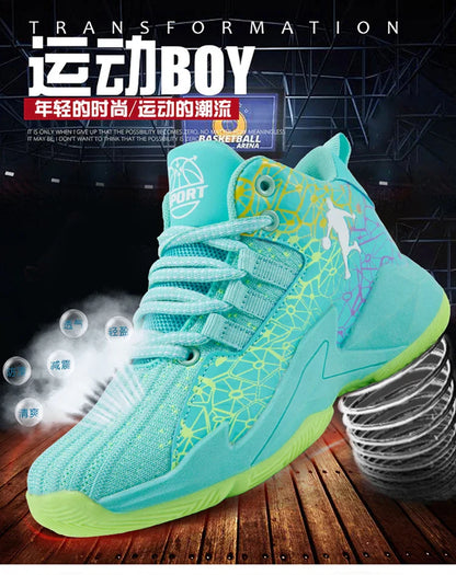 2026 Kids Sneakers Boys Basketball Shoes Children's Casual Shoes Outdoor Training Running Sneakers Child Non-slip Comfortable 8