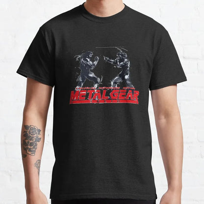 Men's Metal Gear Kojima Productions T Shirts MGS Hideo Kojima T-Shirt Death Stranding Cotton Tops Short Sleeve Tees Printed