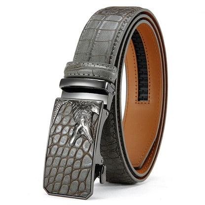 Men's PU Leather Belt Fashion Automatic Buckle Belt for Popular Business High Quality Male Belt Multi Color