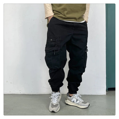 American Vintage Functional Cargo Pants Men Clothing High Quality Khaki Casual Jogging Pants Harajuku Tactical Joggers Trousers