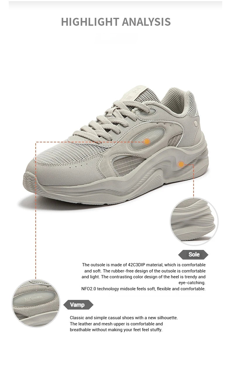 Men's Casual Shoes Mesh Comfortable Versatile Breathable Leisure Thick-soled Lightweight Male Sneakers 672516713