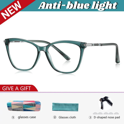 Classic Minimalist Geometric Design Fashionable Anti-blue Light Reading Glasses Customized Prescription Available LS211