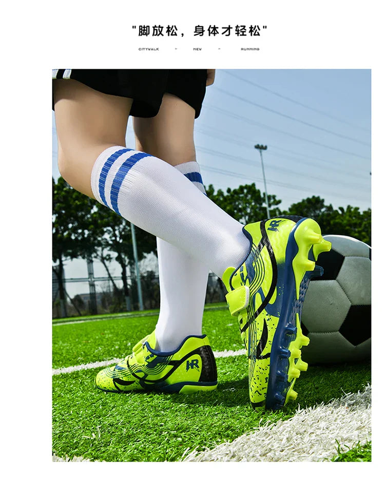 New Men Kids Professional Soccer Shoes Grass Boys Ultralight Football Boots Match Training Shoes Cleats Non-Slip Drop Shipping