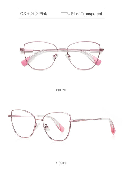 New Myopia Prescription Glasses Hyperopia Reading Glasses Women Anti Blue Light Computer Glasses Optical Eyeglasses Frame