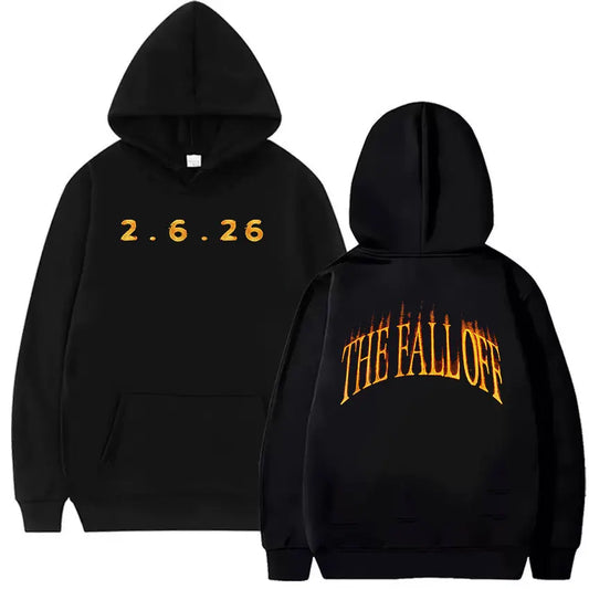 The Fall Off New Album 2.6.26 Print Hoodie Men Women Fashion Fleece Oversized Sweatshirt Hip Hop Clothing Pullover Hooded