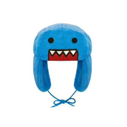 Autumn/Winter Outdoor New Cartoon Embroidered Windproof Ear Flaps Double Lining Cotton Warm Coral Fleece Lei Feng Hat
