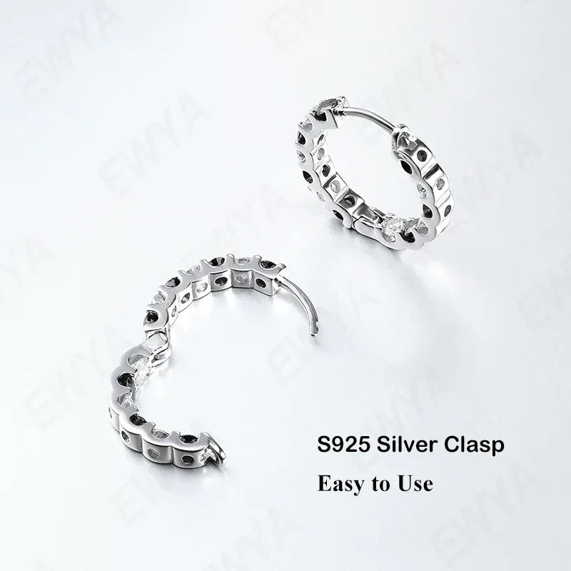 GRA Certified Real 3/4/5/6.5MM Black White Full Moissanite Tennis Bracelet for Men Women Original 925 Silver Link Bracelets