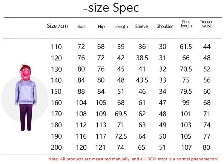 NewAnime Movie Inside Out Joy Cospaly Costume Joy Anger Fear Cos Outfits For Adult Halloween Stage Performance Costume