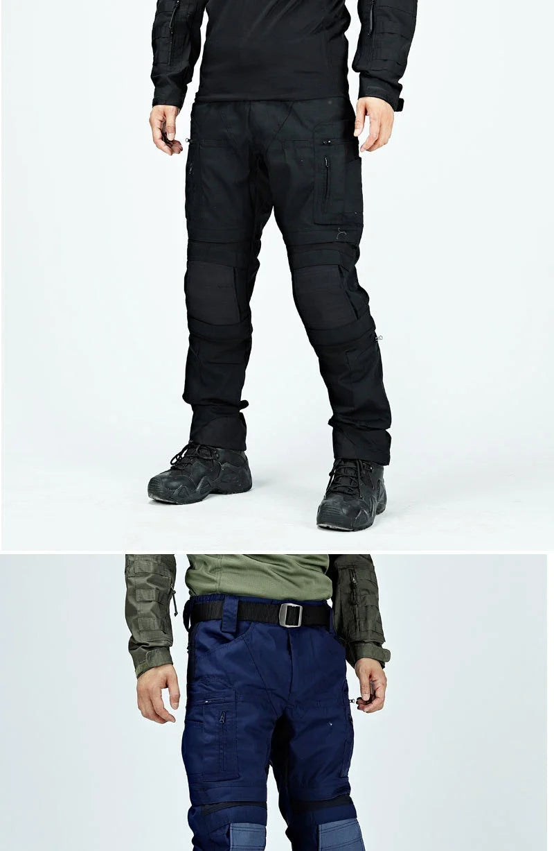 Waterproof Cargo Pant Man Tactical Pants Military Training Combat Trousers Multi Pockets Wear-Resistant Men Pants Outdoor Hiking